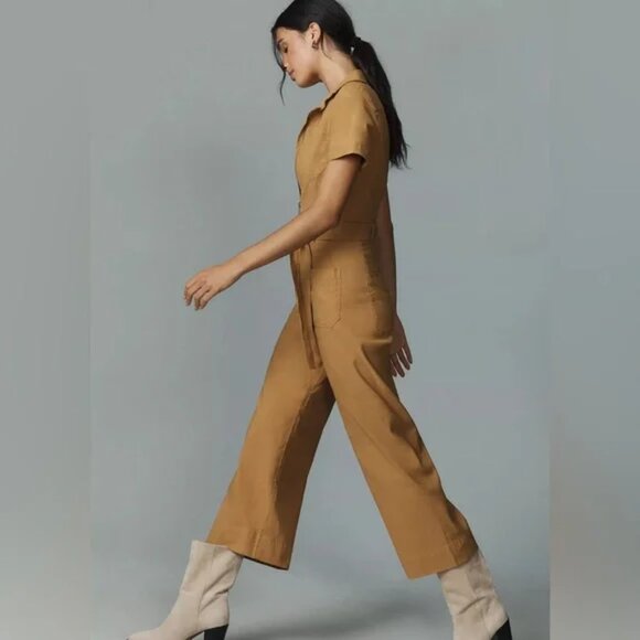 NWT Anthropologie The Colette Weekend Jumpsuit by Maeve - Size 0P / 0 Petite - Picture 1 of 4